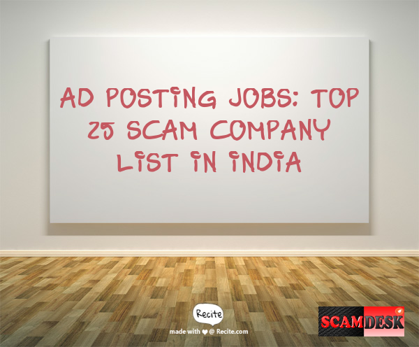 ad posting jobs genuine and scam list