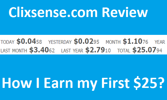 Clixsense.com Review – How I Earn my First $25 from India